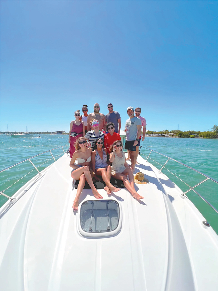 The best accessory for a boat is a karaoke machine